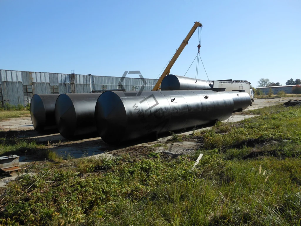 Горизонтальные стальные резервуары и емкости для АЗС, нефтепродуктов, воды, бензина (РГС) от 3м3 до 160 м3 — фото 2
