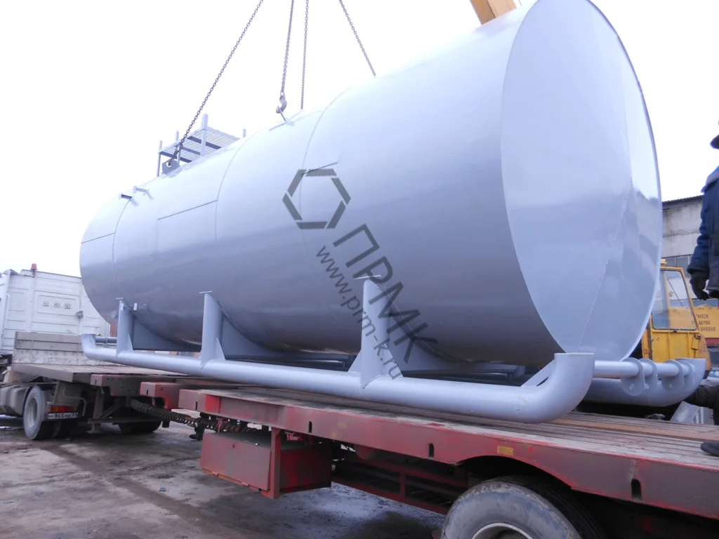 Горизонтальные стальные резервуары и емкости для АЗС, нефтепродуктов, воды, бензина (РГС) от 3м3 до 160 м3 — фото 5