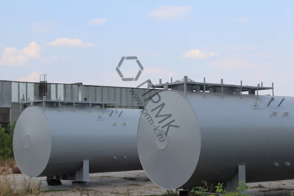 Горизонтальные стальные резервуары и емкости для АЗС, нефтепродуктов, воды, бензина (РГС) от 3м3 до 160 м3 — фото 7