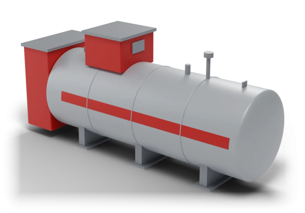 Мини-АЗС контейнерного типа — 3D-модель