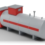 Мини-АЗС контейнерного типа — 3D-модель